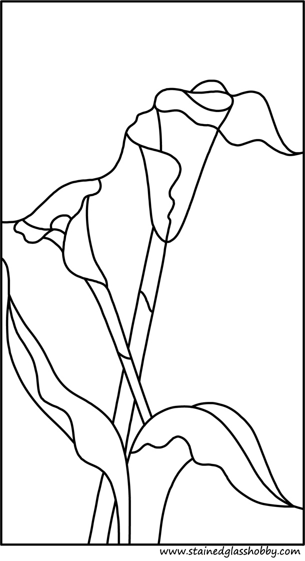 Flower gilju stained glass pattern
