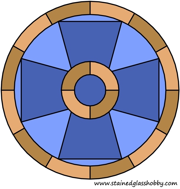 Round panel for windows and doors