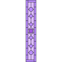 Rectangular panel for stained glass 2