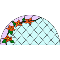 floral stained glass